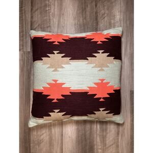Suki Cheema Throw Pillow with Down Feather Insert - 18x18